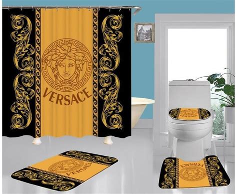 versace shower curtain set